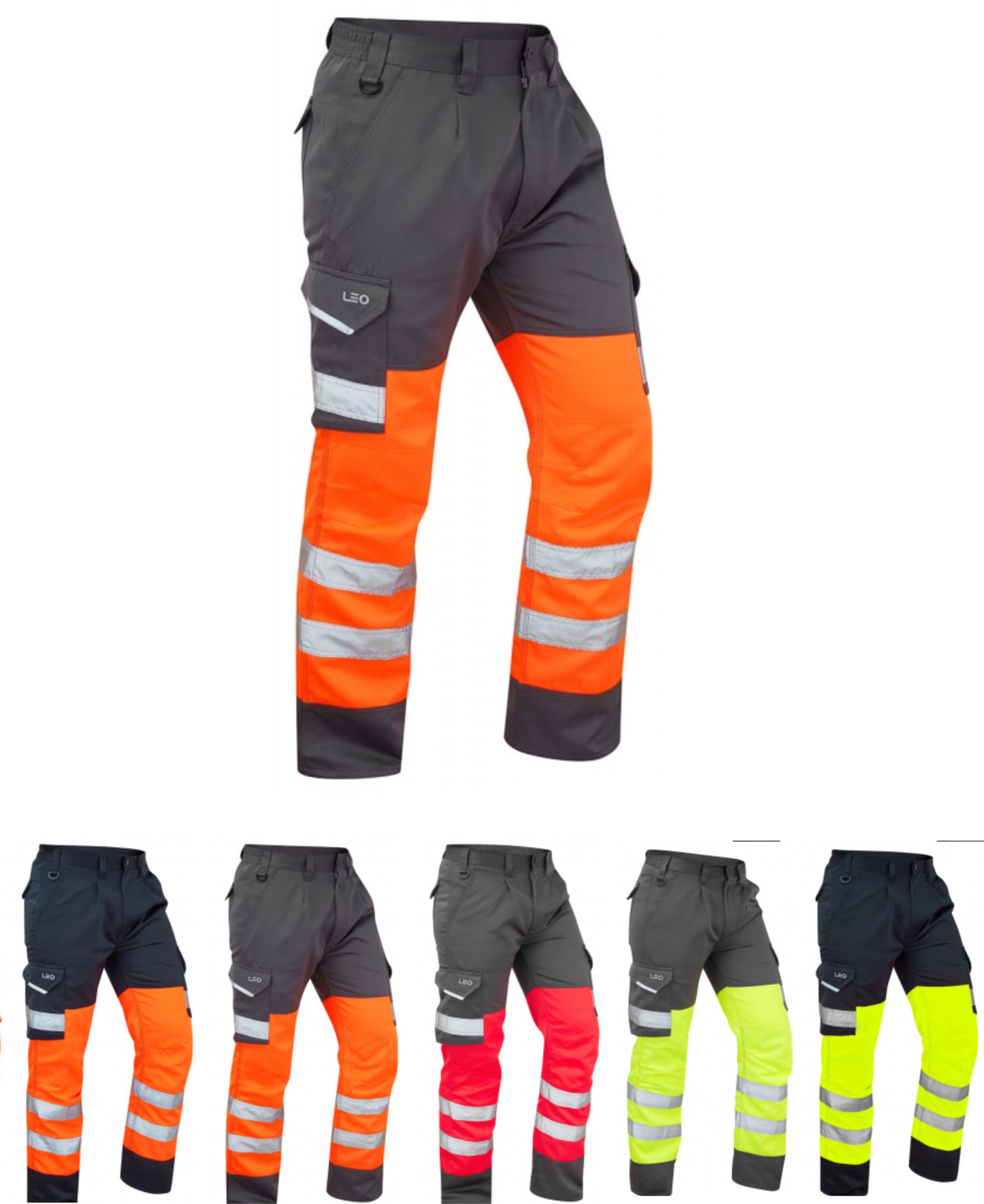 Leo Bideford ISO 20471 Class 1 Cargo Trouser Colours  Leo Bideford ISO 20471 Class 1 Cargo Trouser Colours